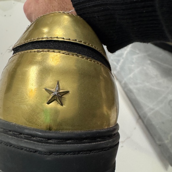 Jimmy Choo men’s chrome gold loafers size 43 - Picture 10 of 11